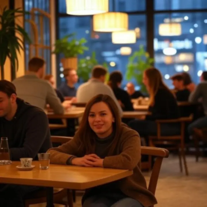 Sfeervol interieur van Baarnse Auto Club tijdens een evenement