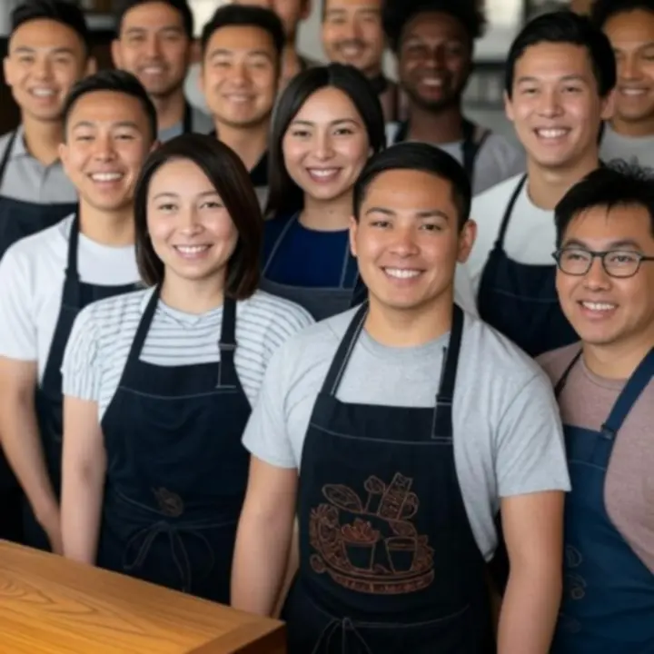 Team van Baarnse Auto Club lachend achter de bar